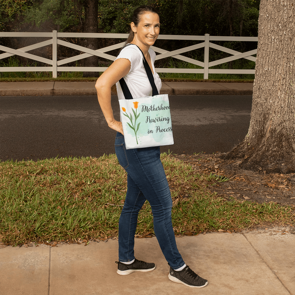 Motherhood Rewiring in Process – Neuroaffirming Botanical Tote Bag