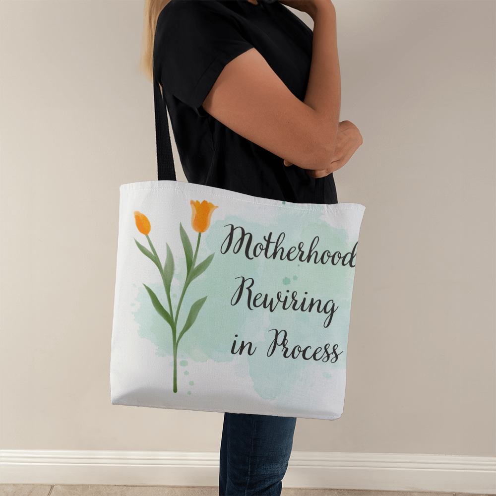 Motherhood Rewiring in Process – Neuroaffirming Botanical Tote Bag
