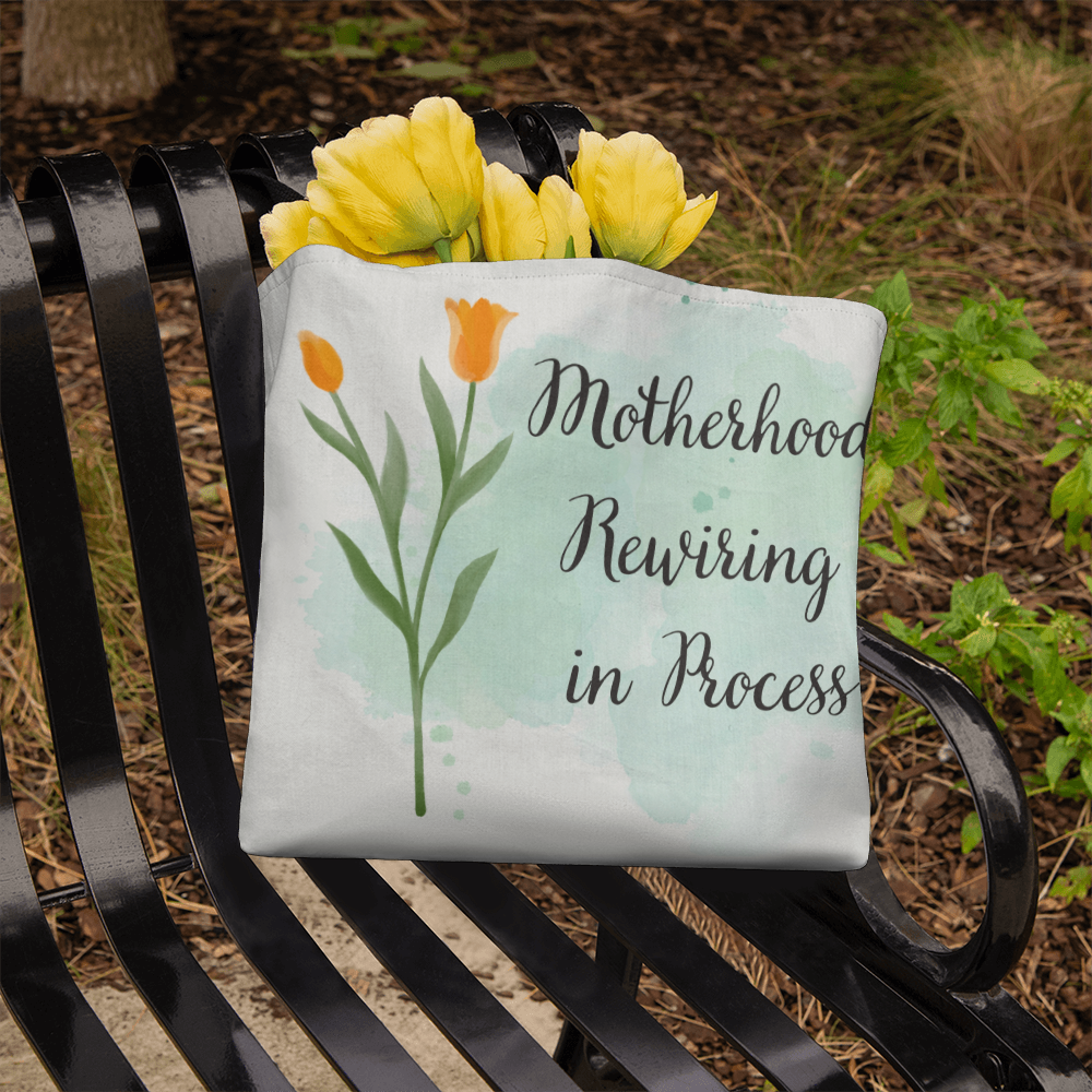 Motherhood Rewiring in Process – Neuroaffirming Botanical Tote Bag