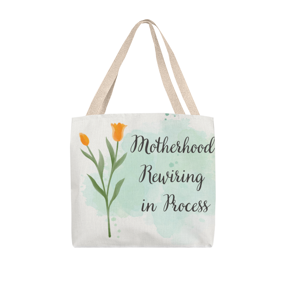 Motherhood Rewiring in Process – Neuroaffirming Botanical Tote Bag