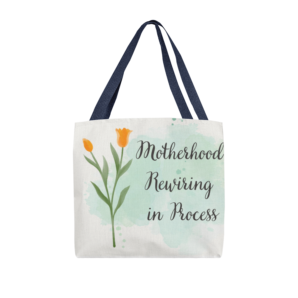 Motherhood Rewiring in Process – Neuroaffirming Botanical Tote Bag